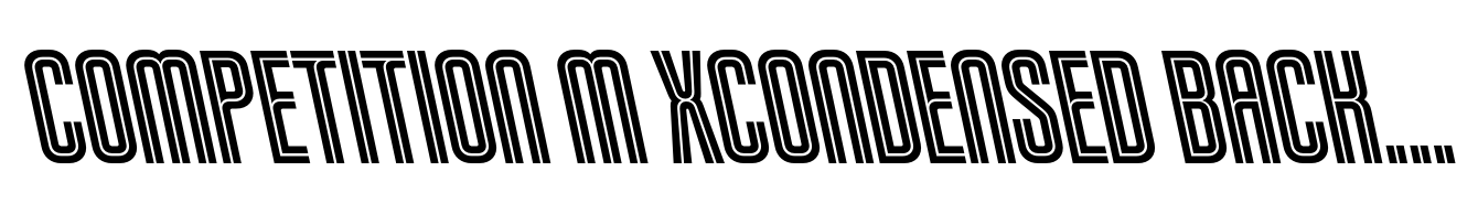Competition M XCondensed Backward